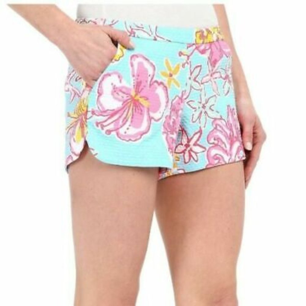 Lilly Pulitzer Adie Shorts Breakwater Blue Lolita Size 0